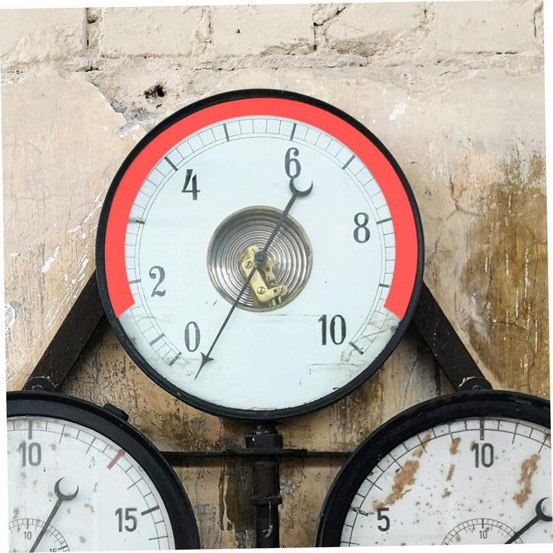 Red Pressure Gauge Labels 5 Sheets Adhesive Decals For Easy Read Identification Strong Secure Placement - Image 4